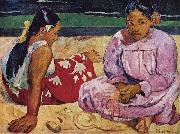 Paul Gauguin Tahitian Women on the Beach Sweden oil painting artist